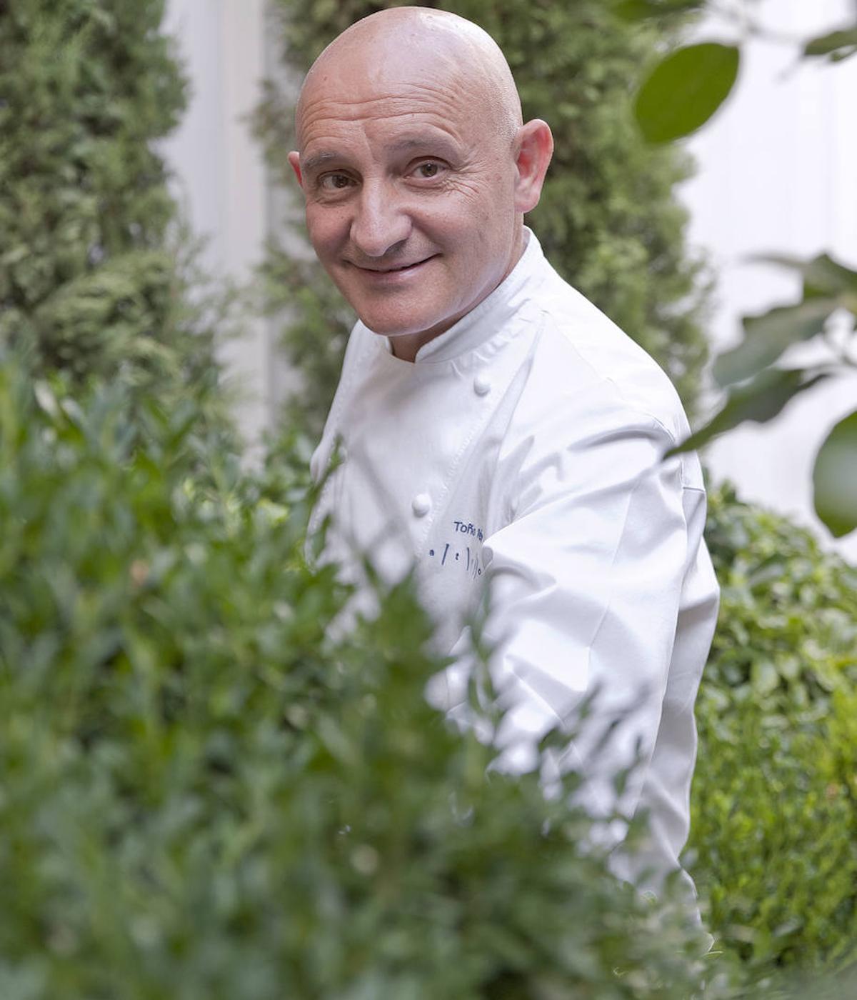 El paisajismo vegetal es la afición del chef Toño Pérez, que también practica en su establecimientos.