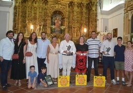 Premiados en la ermita de San Lorenzo.