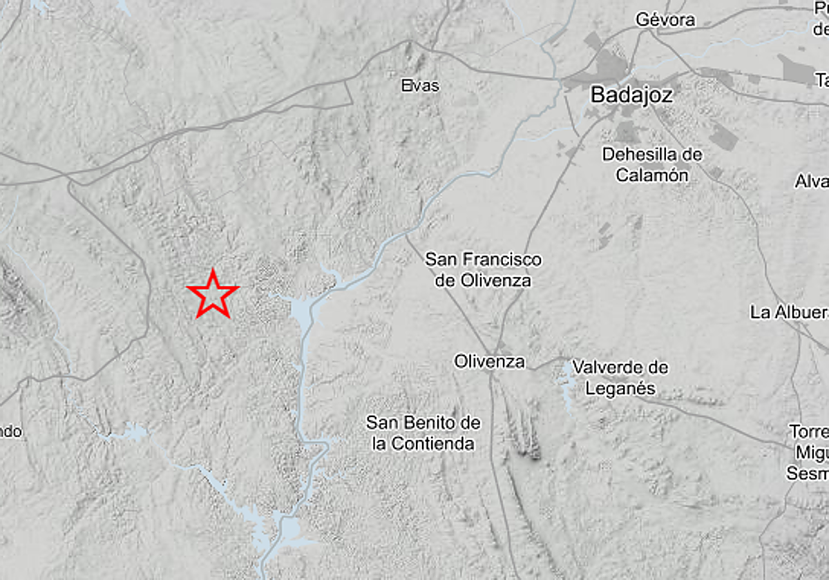 Epicentro del terremoto.