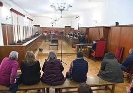 Vista del juicio en enero, cuando se suspendió.