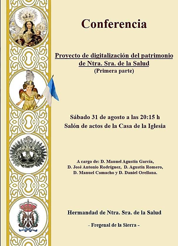 Conferencia sobre proyecto de digitalización del patrimonio de Nuestra Señora de la Salud