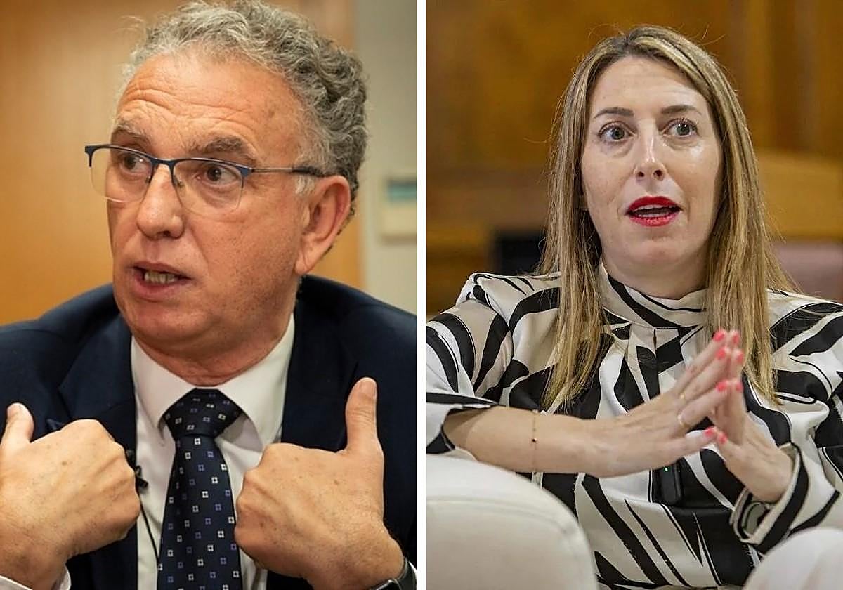 El delegado del Gobierno en Extremadura, José Luis Quintana, y la presidenta de la Junta, María Guardiola.