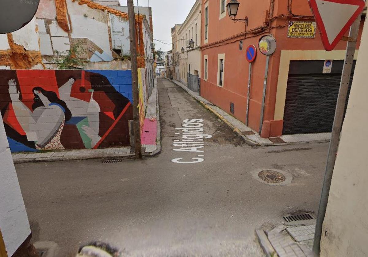 Cruce de las calles Afligidos y Venegas.