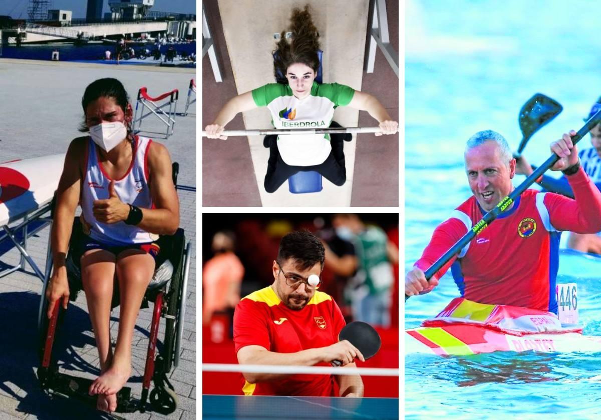 Inés Felipe, Loida Zabala, Francisco Javier López Sayago y Juan Antonio Valle, nuestros cuatro paralímpicos en París.