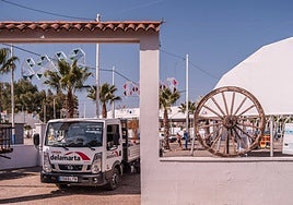 El Ferial, preparado para el inicio de jornadas de fiesta.