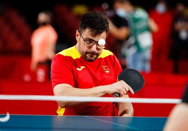 Francisco Javier López Sayago, en los Juegos Paralímpicos de Tokio.