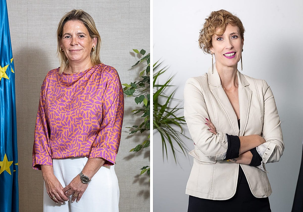 Celia Derecho Montes y Ana Isabel Domínguez.