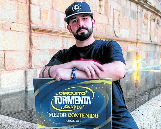 El joven cacereño Alejandro Pérez ha ganado el premio de Circuito Tormenta por el mejor contenido.