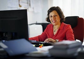 Asunción Gómez Pérez, que trabaja en Madrid, nació en Azuaga en 1967 y visita Extremadura una o dos veces al mes.