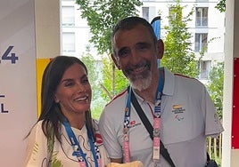 Aunque no pudo competir, Kini Carrasco estuvo como entrenador en los Juegos Paralímpicos de París 2024