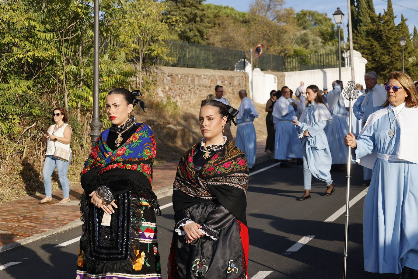 Imágenes de la patrona por las calles de Cáceres