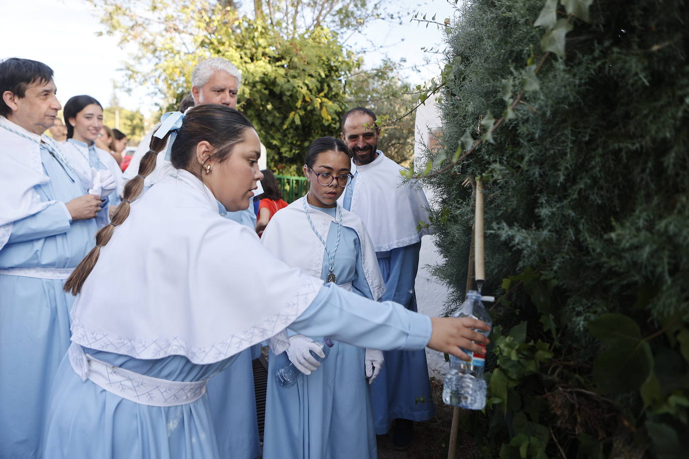 Imágenes de la patrona por las calles de Cáceres