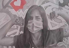 Las obras del inglés Conor Jones expuestas en la Noche en Blanco 2024 de Badajoz