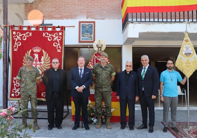 Acto de recepción de la Virgen de la Montaña en el Cefot.