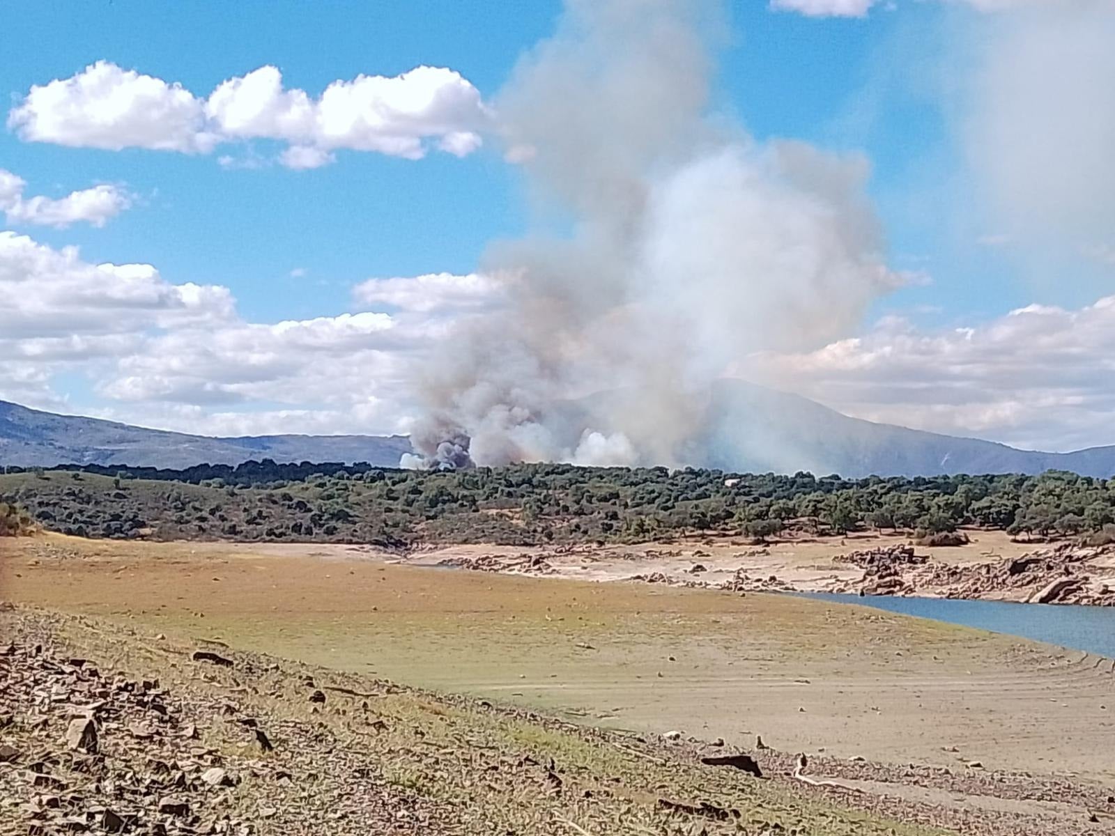 El incendio forestal de Villasbuenas de Gata, en imágenes