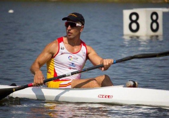 Juan Antonio Valle, en la final del KL3 200 en París.