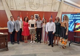 Álvaro Martín fue recibido en el Ayuntamiento de Villafranca.