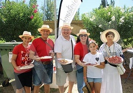 Una familia de Don Benito que visitó Monesterio en su día grande