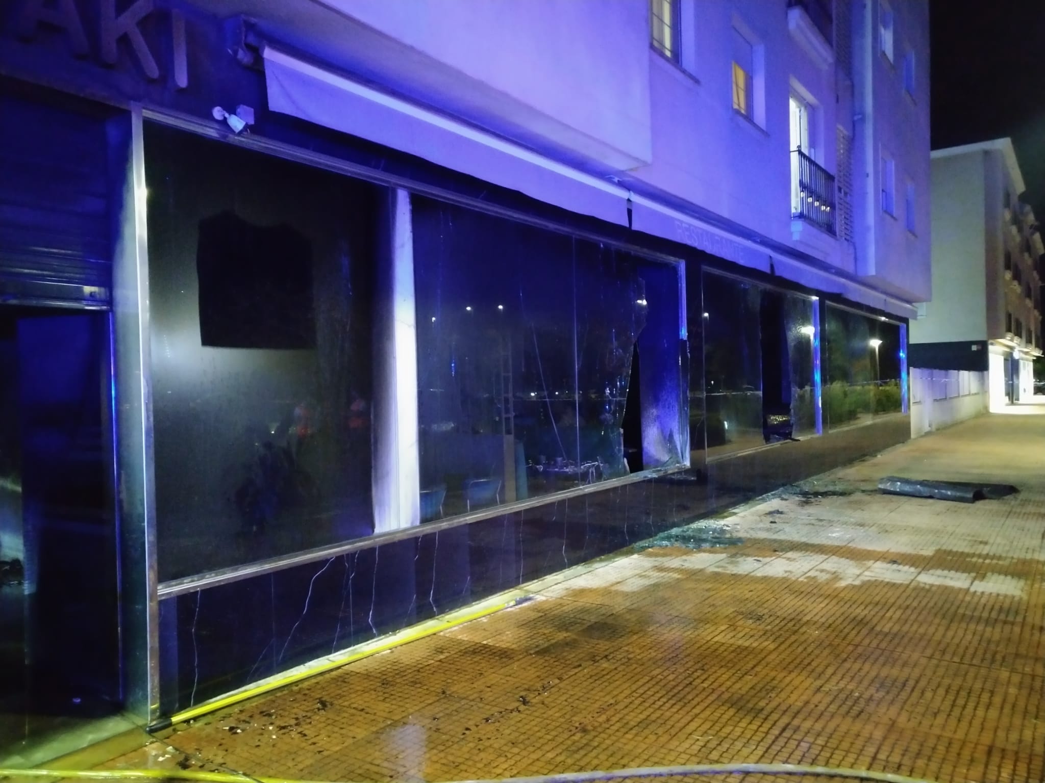 Así ha quedado el restaurante de Badajoz tras el llamativo incendio