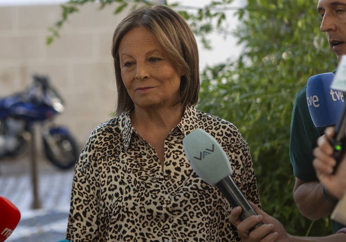 Emilia Chavero en la vista celebrada la semana pasada en el TSJEx.