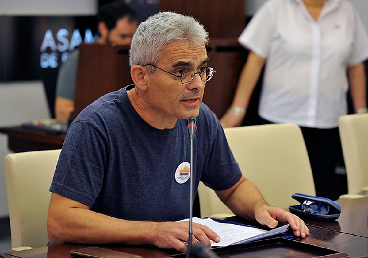 Miguel Ángel Sánchez Rafael, portavoz de la Plataforma en auxilio del hospital de Llerena.