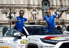 Ángel Santos y Mario Osma, en La Coruña.