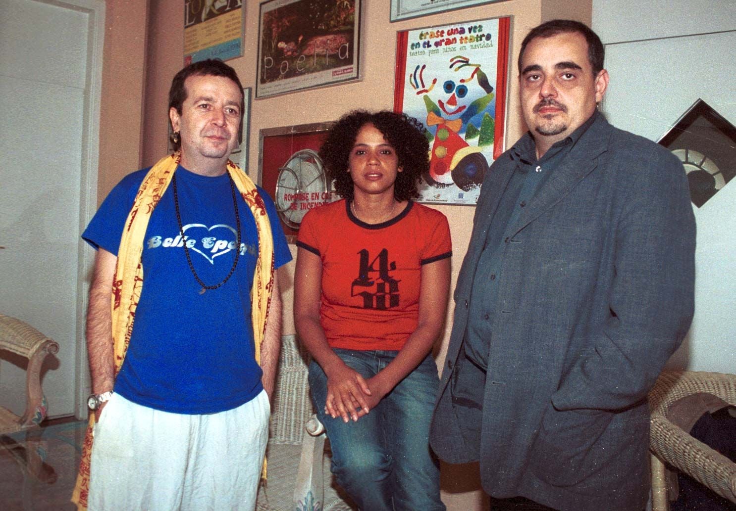 Con una camiseta de la mítica sala Belle Epoque en 2001.