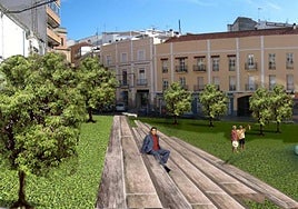 Recreación de la Plaza Marrón con la reforma.