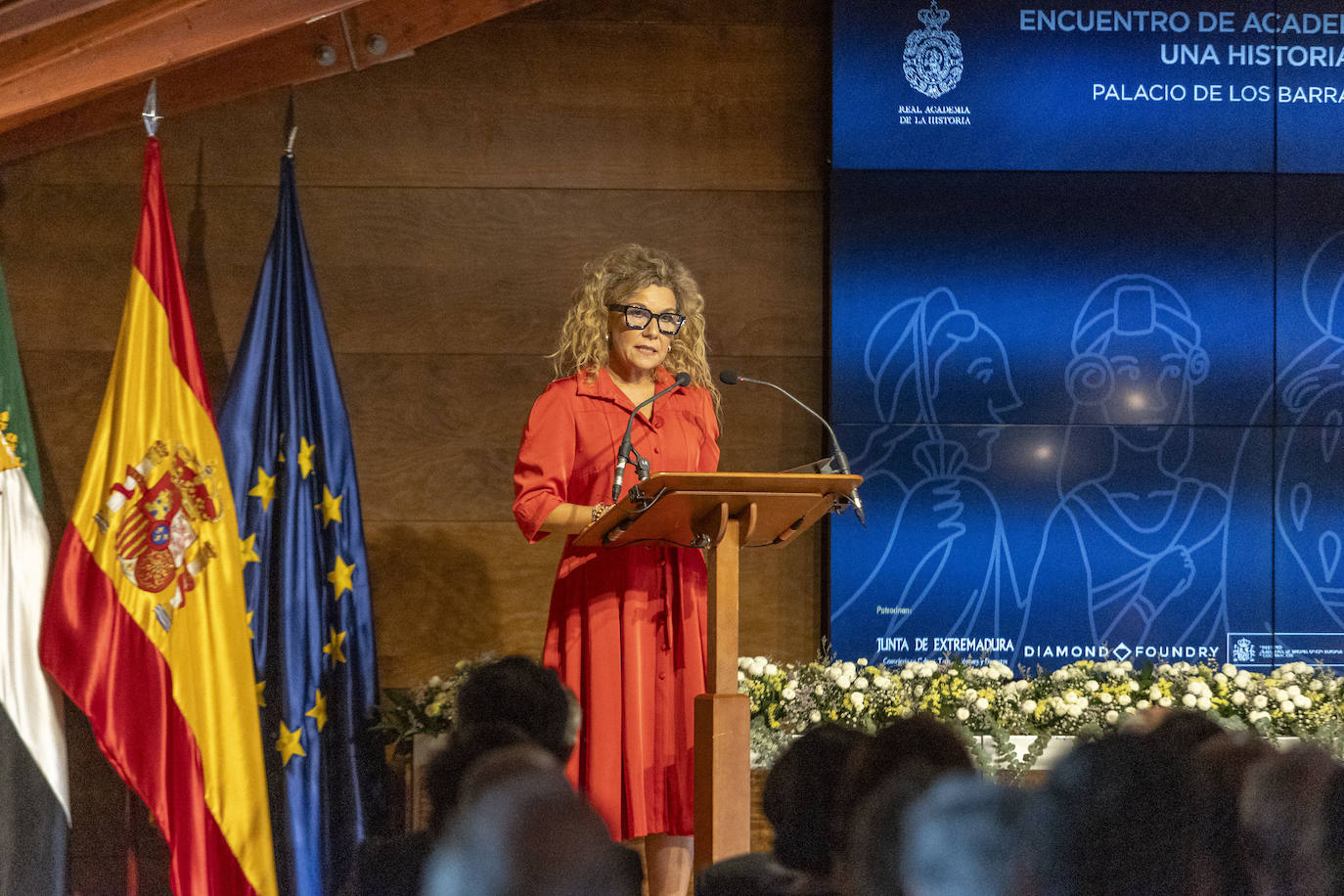 Intervención de la alcaldesa de Trujillo.