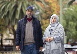 Los padres de Imane Saadoui en una foto de archivo tomada en Cáceres en diciembre de 2022.