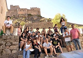 Los participantes en EcofuturoRural!? de ruta el pasado verano en Alburquerque