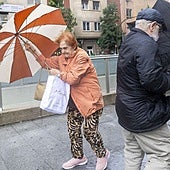 La borrasca Kirk deja lluvia y rachas de 96 kilómetros por hora en Extremadura