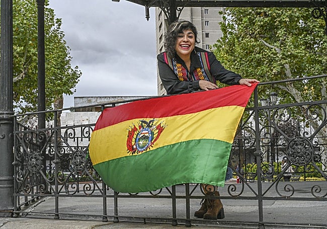 Pamela Justiniano, el pasado viernes en Badajoz.