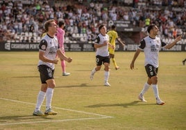 Pablo García celebra el gol del domingo pasado ante el Villarreal B.