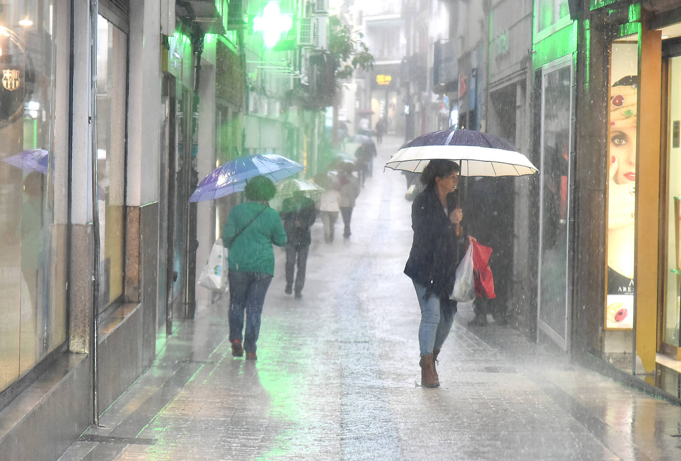 Las imágenes de los efectos de Leslie en Plasencia