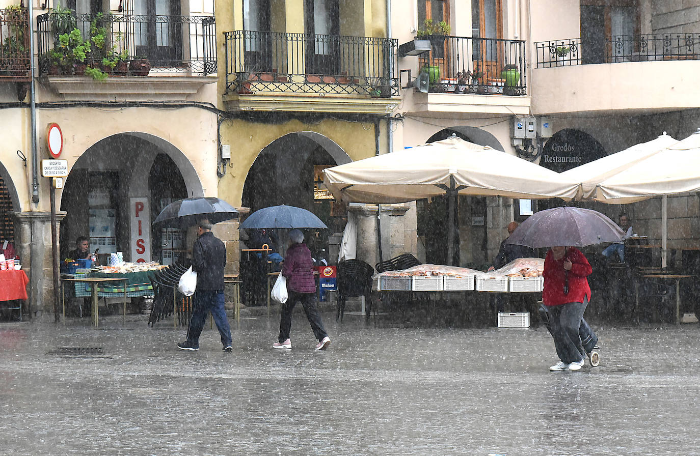 Las imágenes de los efectos de Leslie en Plasencia