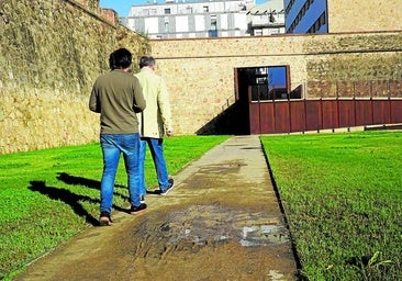 Las lluvias vuelven a hacer impracticables los paseos del corredor verde de Badajoz