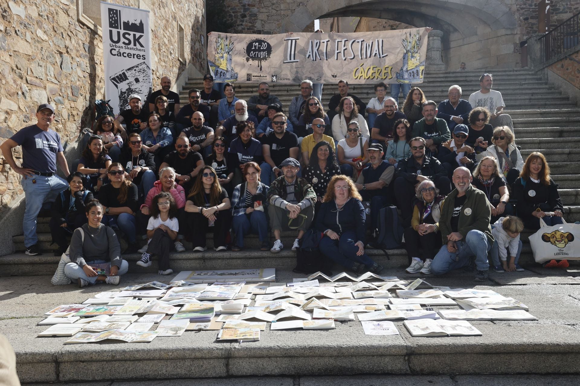 Fotos | Dibujantes en las calles de Cáceres