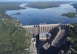 Embalse de Alcántara, en el río Tajo.