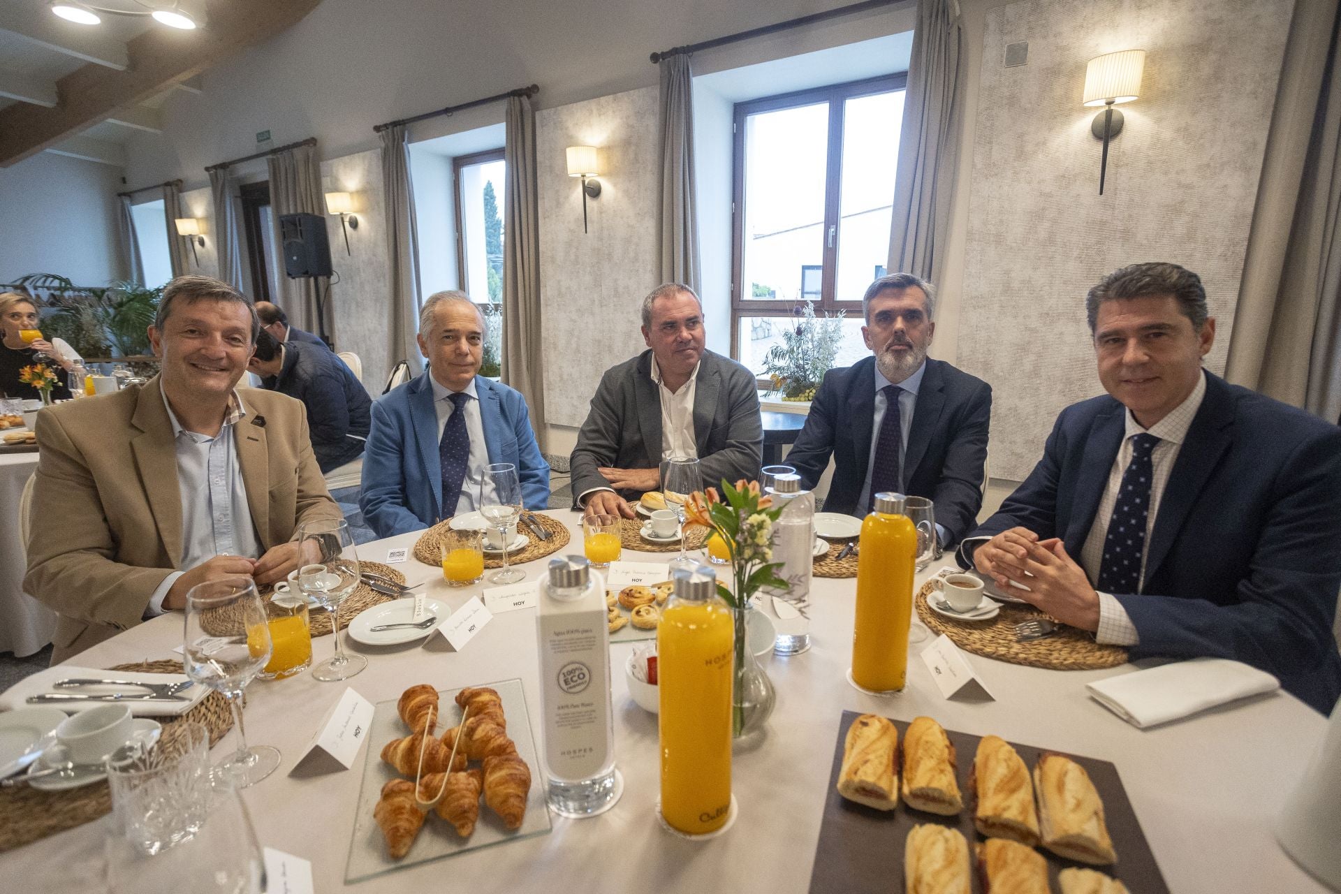 Benito Román, Leopoldo López-Francos, Ángel Pacheco, Adrián Urbano y Juan Bautista Martínez.