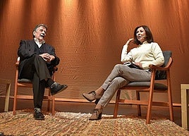 Landero y Gemio departiendo en un acto en Alburquerque