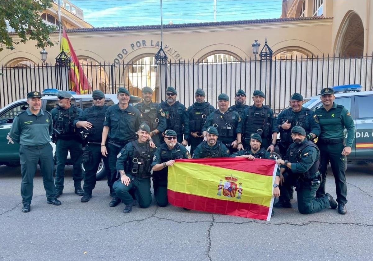 Treinta agentes de Seguridad Ciudadana de la Guardia Civil de Extremadura viajan a Valencia