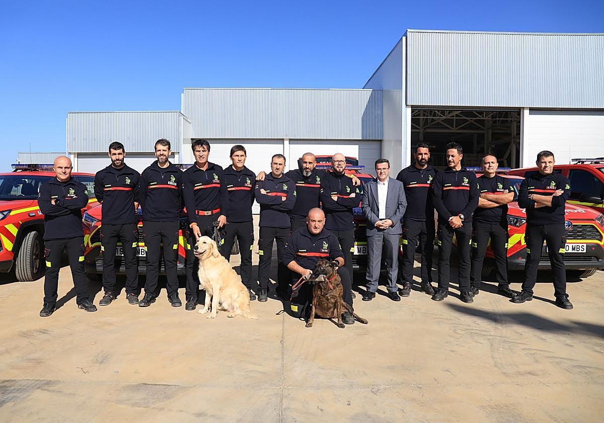 Así han recibido a los bomberos de la Diputación de Badajoz que regresan de Valencia
