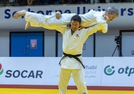 Eduardo Ayala y su compañero Antonio Marín durante una competición.