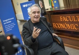 Ferran Adrià, este viernes en Badajoz.