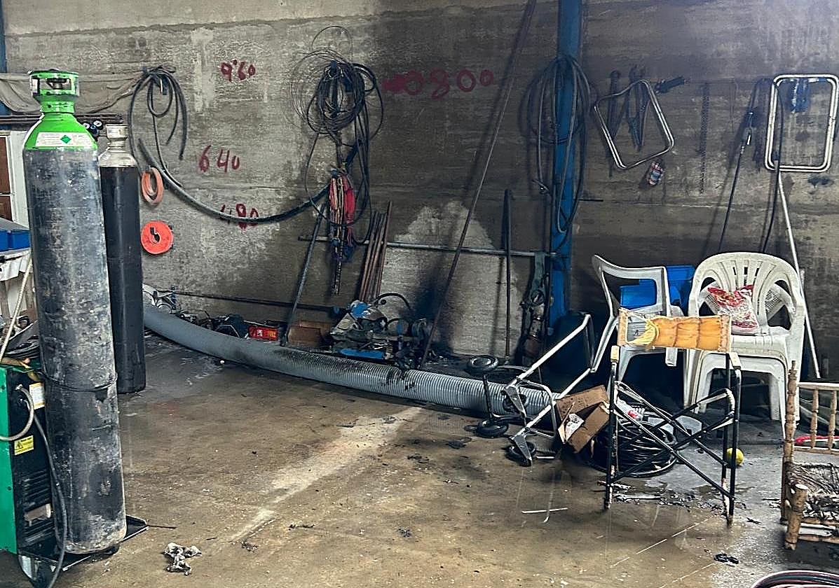 Interior de la nave que registró la explosión.