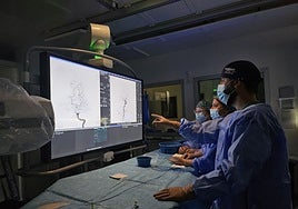 Dotación tecnológica en un hospital de la región.