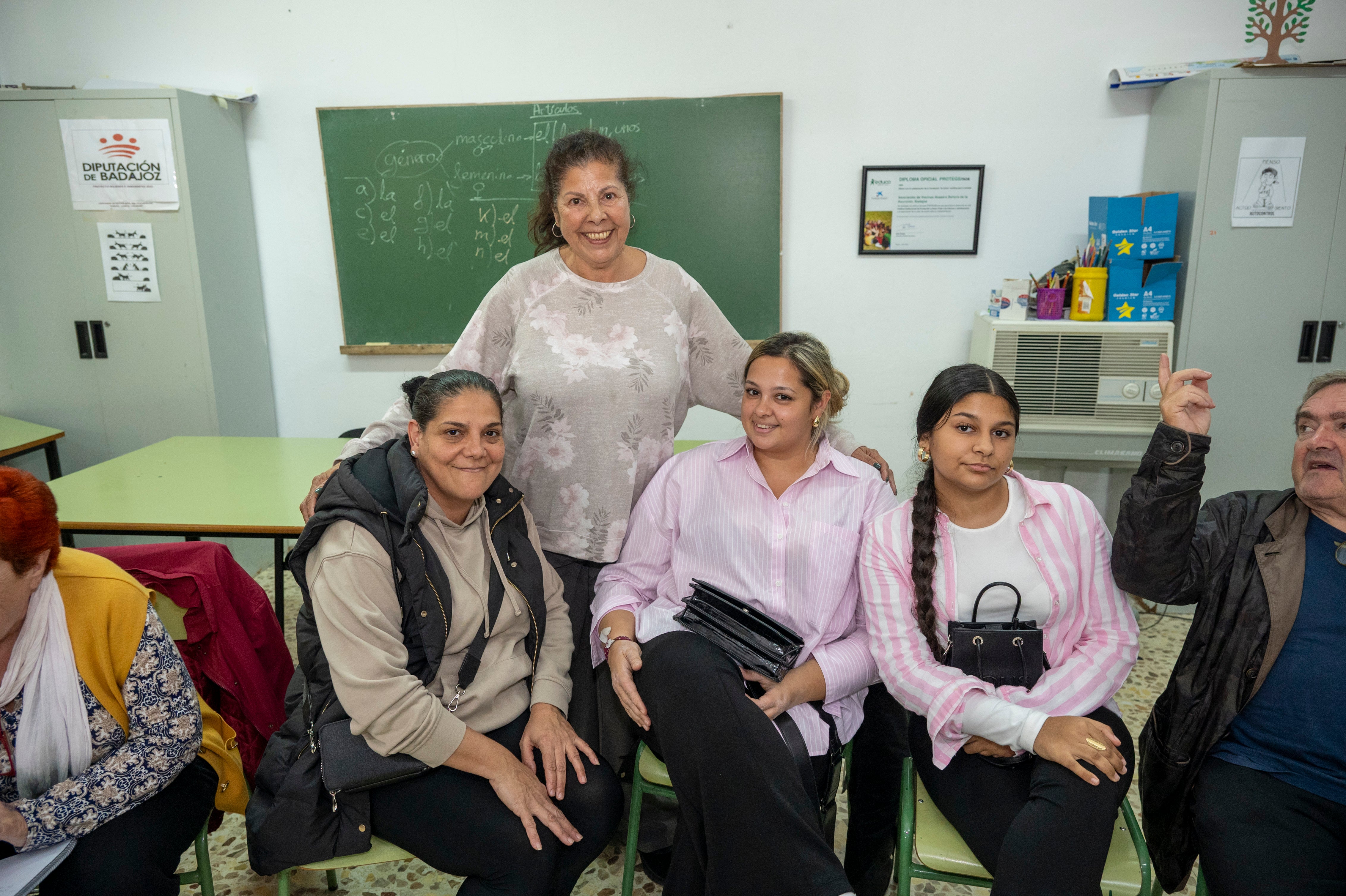 uela Salazar junto a Sulamita y su familia.