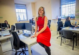 Cristina Mendigutía, con sus compañeros, «los que hacen posible que este juzgado funcione».