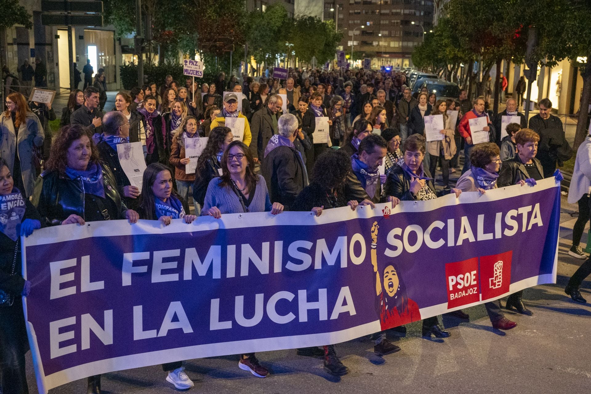 Las calles de Extremadura claman contra la violencia machista